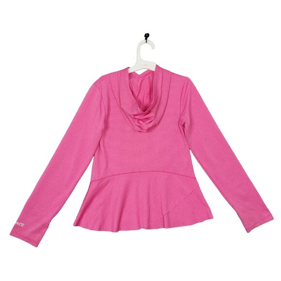 CARHARTT Force Girls Pink Long Sleeve Hooded Performance Thumbhole Top SIZE XS 7 - Picture 2 of 12